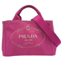 プラダ PRADA カナパ ミニ B2439G ピンク キャンバス レディース ハンドバッグ