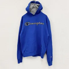 Champion　チャンピオン　スウェットパーカー/フーディー　青　Mサイズ　古着