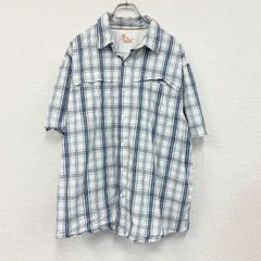 Carhartt　カーハート　半袖チェックシャツ　ラウンドシャツ　マルチカラー　XLサイズ　古着