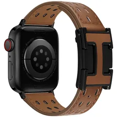 【新品】 LUCO LAVAI for アップルウォッチ バンド メンズ 磁石 H型バックル 44mm 45mm 46mm 49mm 42mm コンパチブル Apple Watch バンド レザー ビジネス 革 交換ベルト SE3 SE2 SE/Serie 0
