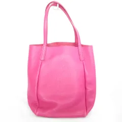 良品 HIROFU ヒロフ レザートートバッグ ピンク レディース 古着 中古 USED