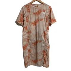 美品 THE NORTH FACE ザノースフェイス カルカワンピース NTW12206 Lサイズ オレンジ レディース 古着 中古 USED