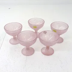 【三重店】luminarc リュミナルク デザートグラス 5点セット(デザートカップ/デザート皿/フルーツ柄/アイスグラス/パフェグラス/フランス製)【426-D092】のサムネイル