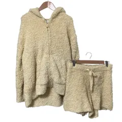 良品 23AW gelato pique ジェラートピケ ポケモンスリープ ジェラート ピカチュウパーカ&ショートパンツセット サイズF イエロー レディース 古着 中古 USED