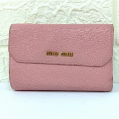 miumiu ミュウミュウ L字型ファスナー長財布　ピンク 2026年最新】ミュウミュウ L字ファスナー長財布 ピンクの人気アイテム