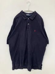Polo by Ralph Lauren ポロバイラルフローレン ポロシャツ XL ネイビー 無地 ワンポイント 半袖