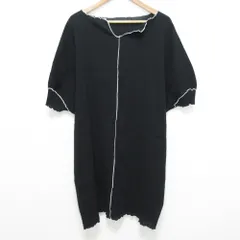 美品 mizuiro ind ミズイロインド スカラップカラーワンピース ブラック レディース 古着 中古 USED