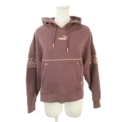 プーマ PUMA プルパーカー スウェット 裏起毛 スポーツウェア S ダークピンク /AH1 ■ECD003