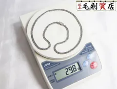 PT850 キヘイ 喜平 ネックレス 6面ダブル 29.8g 6メンダブル 白金 プラチナ 850 【中古】 ジュエリー