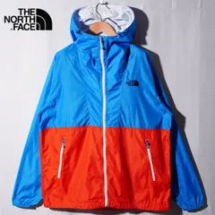 ノースフェイス THE NORTH FACE ナイロンジャケット L レッド ブルー ロゴ刺繍 NOVA JACKET 薄手 ドローコード ストリート Y2K オーバーサイズ ストリート レインウェア マウンテンパーカー 古着 B466