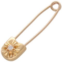 CHROME HEARTS クロムハーツ22kスモールセーフティピン 正規ダイヤ