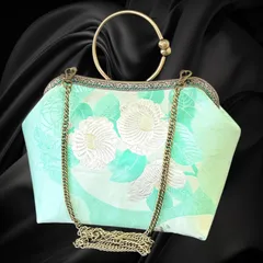 【No.852】着物リメイクバッグ、和風オリジナルバッグ、着物ショルダーバッグ