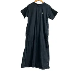 美品 CONVERSE コンバーストウキョウ スター刺繍 半袖 ワンピース ブラック レディース 古着 中古 USED