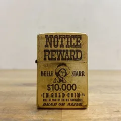 ZIPPO アメリカ ジッポ オイルライター BELLE STARR 手配書 1993年製 コレクション 絶版 USA アメリカン雑貨【B7464】