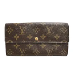 【LOUIS VUITTON/ルイ・ヴィトン】ポシェット ポルトモネクレディ モノグラム M61726  長財布 PVC ブラウン ユニセックス 【中古】【真子質店】【BL】