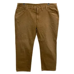 メキシコ製 Carhartt ダック ペインターパンツ W46 ライトブラウン カーハート ジップアップ ダック地 ワークパンツ ボトムス 2604-265のサムネイル