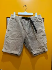 Y【Y5-44】◇ Gramicci　Lサイズ　コーデュロイハーフパンツ　ベージュ
