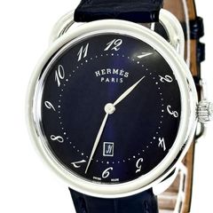 美品｜エルメス アルソー AR7.810 ネイビー文字盤 40mm 付属品完備