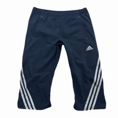 アディダス ハーフパンツ メンズ Sサイズ ネイビー 膝下丈 CLIMACOOL ジャージパンツ ショートパンツ スポーツウェア