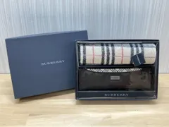  現状品 BURBERRY バーバリー タオルハンカチ&ペンケース BOXセット