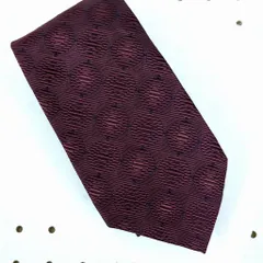 グッチ 100% シルク ネクタイ エンジカラー系 イタリア製