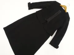 大きいサイズ 未使用品 長袖ノーカラージャケット+五分袖ロング丈ワンピース ロングシーズンブラックフォーマル2点セット 15ABR 黒 喪服 礼服 冠婚葬祭 中古