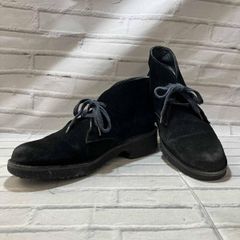 美品】PASCUCCIボアレースアップブーツ24.5cmブラック サイドジップ 