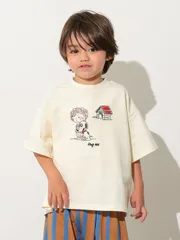 子供服 Ocean&Ground ステッチ刺繍Tシャツ 80～120㎝ キナリ 半袖 Tシャツ キッズ 男の子 女の子 4616106のサムネイル