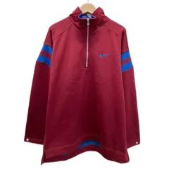 【中古】　NIKE　トラックジャケット　90s vintage　90年代　ジャージ　ハイネック　フルジップ　無地　裏起毛　ワンポイント　ブランドロゴ　スウッシュ　刺しゅう　スポーツ　古着　/1598