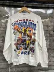  vintage スウェット 90s DEADSTOCK SHAQUILLE アメコミ NBA サイズXL ホワイト 