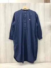 DANTON/ダントン/長袖ワンピース/DT-B0342/コットンポプリン バンドカラーチュニック/ネイビー/サイズ36