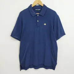 Brooks Brothers Golden Fleece ブルックス ブラザーズ ゴールデンフリース ポロシャツ 半袖 ロゴ 刺繍 USA製 グレー系 XL D280