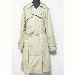 美品 kate spade new york ケイトスペード フリルカラー トレンチコート OUMU1031 XS ベージュ レディース 古着 中古 USEDのサムネイル