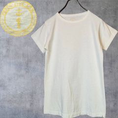 45R 天竺 ジンバブエコットン Tシャツ ロンT 白 Vネック - メルカリ