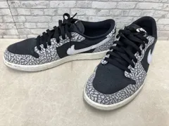 NIKE ナイキ WMNS AIR JORDAN 1 RETRO LOW OG CZ0775-001 スニーカー 28.5cm ブラック×グレー×ホワイト