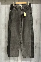 タグ付き LEVI’S リーバイス デニム パンツ W26 BAGGY DAD 綿100％ ブラック