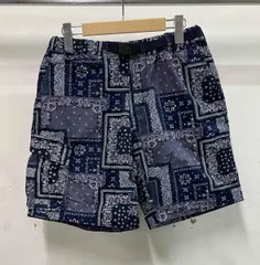 GRAMICCI グラミチ ビームス別注 ペイズリー柄 総柄 バンダナ柄ショートパンツ ハーフ綿パン GMP-22S2178 アウトドア サイズM コットン98%