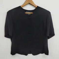 SOIR PERLE ソワールペルル 東京ソワール ブラックフォーマル ジャケット 半袖 肩パッド 日本製 ブラック 15 D287