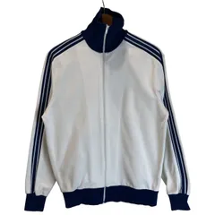 【中古】　adidas　トラックジャケット　60s-70s vintage　60年代-70年代　OLD　ジャージ　長袖　無地　デサント製　日本製　スポーツ　古着　/1952
