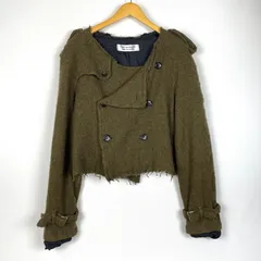 【中古品】COMME des GARCONS COMME des GARCONS コムデギャルソン コムデギャルソン WOOL CUT-OFF JACKET RP-C014 ウール カットオフ ジャケット アウター 【140-260413-yo-11-tei】