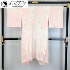 長襦袢 曲線模様 乙女色 ますいわ屋お誂え 半衿付 J-378 長襦袢 単衣 暈し 梅の花模様 薄桜色 半衿付 J-304 - メルカリ