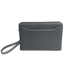 DAKS LONDON ダックスロンドン セカンドバッグ  ロゴ型押し レザー    ブラック メンズ / 240001197282