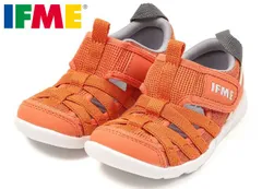 イフミー 6313 IFME キッズサンダル アクアシューズ ウォーターシューズ サマーシューズ 両ベルト 水陸両用 面ファスナー 水遊び 川遊び 海水浴 履きやすい 履かせやすい 子供 靴 オレンジ