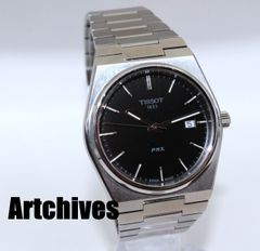 TISSOT ティソ PRX 黒文字盤 クォーツ 40mm 美品 国内購入品 - メルカリ