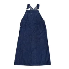 古着 ローラアシュレイ LAURA ASHLEY デニム サロペット ジャンパースカート クリーニング済み レディース サイズ13