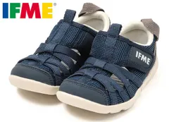イフミー 6313 IFME キッズサンダル アクアシューズ ウォーターシューズ サマーシューズ 両ベルト 水陸両用 面ファスナー 水遊び 川遊び 海水浴 履きやすい 履かせやすい 子供 靴 ネイビー 紺