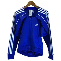 【中古】　adidas　トラックジャケット　ジャージ　レイヤード　3Way　取り外し可能　無地　ワンポイント　トレフォイル　刺しゅう　スポーツ　古着　/0224