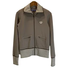 【中古】　FRED PERRY　トラックジャケット　ジャージ　無地　ワンポイント　刺しゅう　古着　/0129