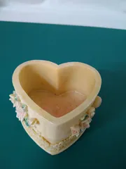 ハート形　ローズ　小物入れ