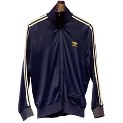 【中古】　adidas　トラックジャケット　ジャージ　無地　ワンポイント　トレフォイル　刺しゅう　スポーツ　古着　/1591